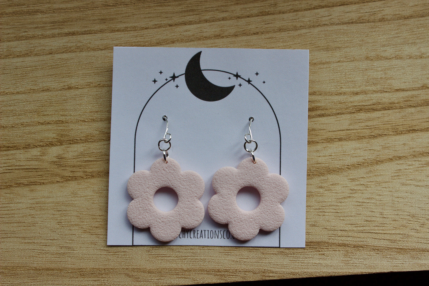 Daisy Dangle Polymer Clay Earrings