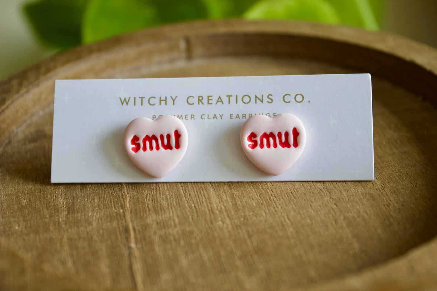 SMUT Polymer Clay Stud Earrings