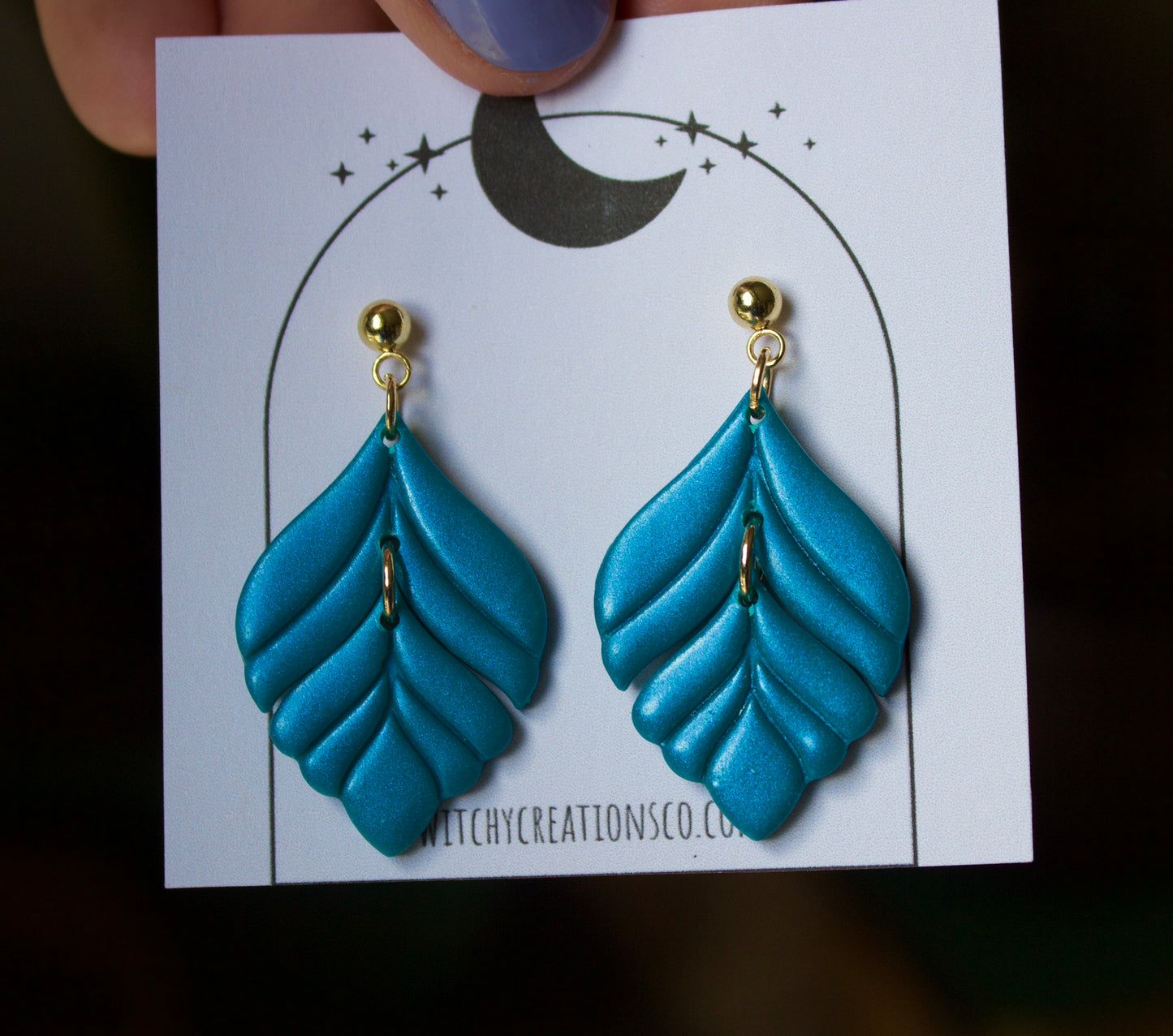 "Serenity" Polymer Clay Ball Post Stud Earrings