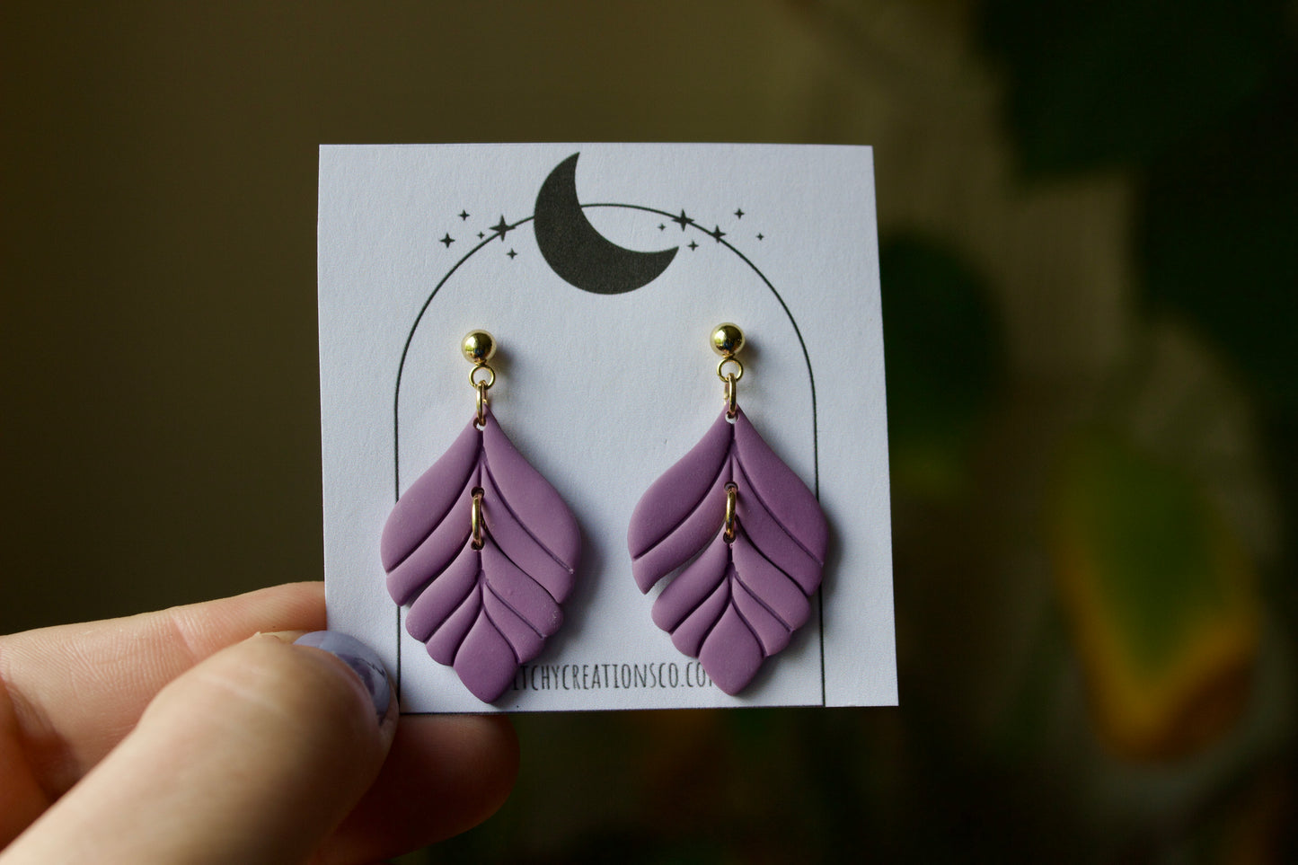 "Serenity" Polymer Clay Ball Post Stud Earrings