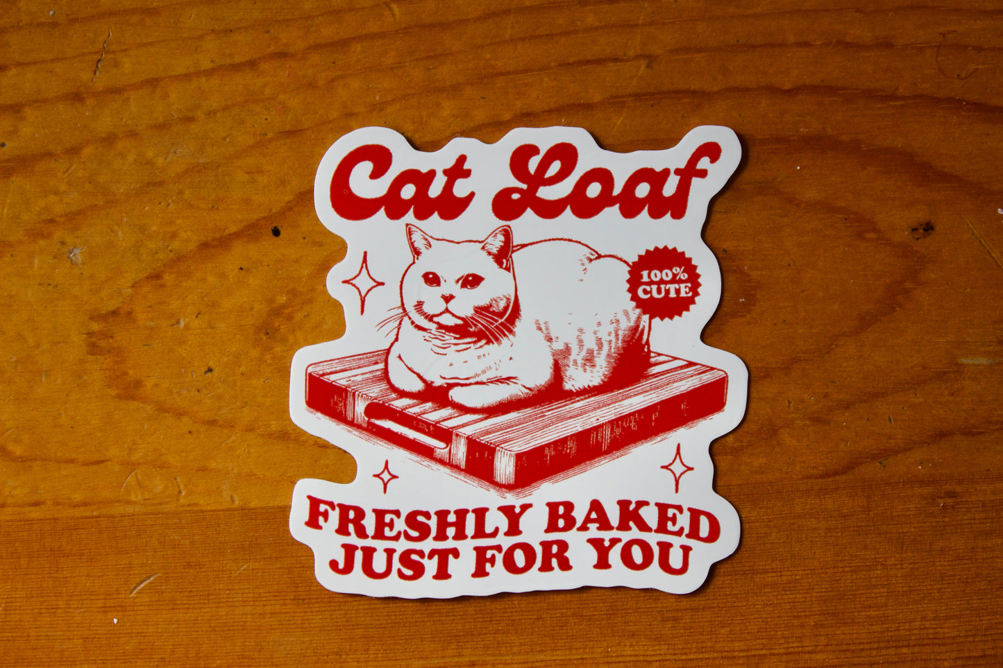 Cat Loaf Waterproof Vinyl Sticker