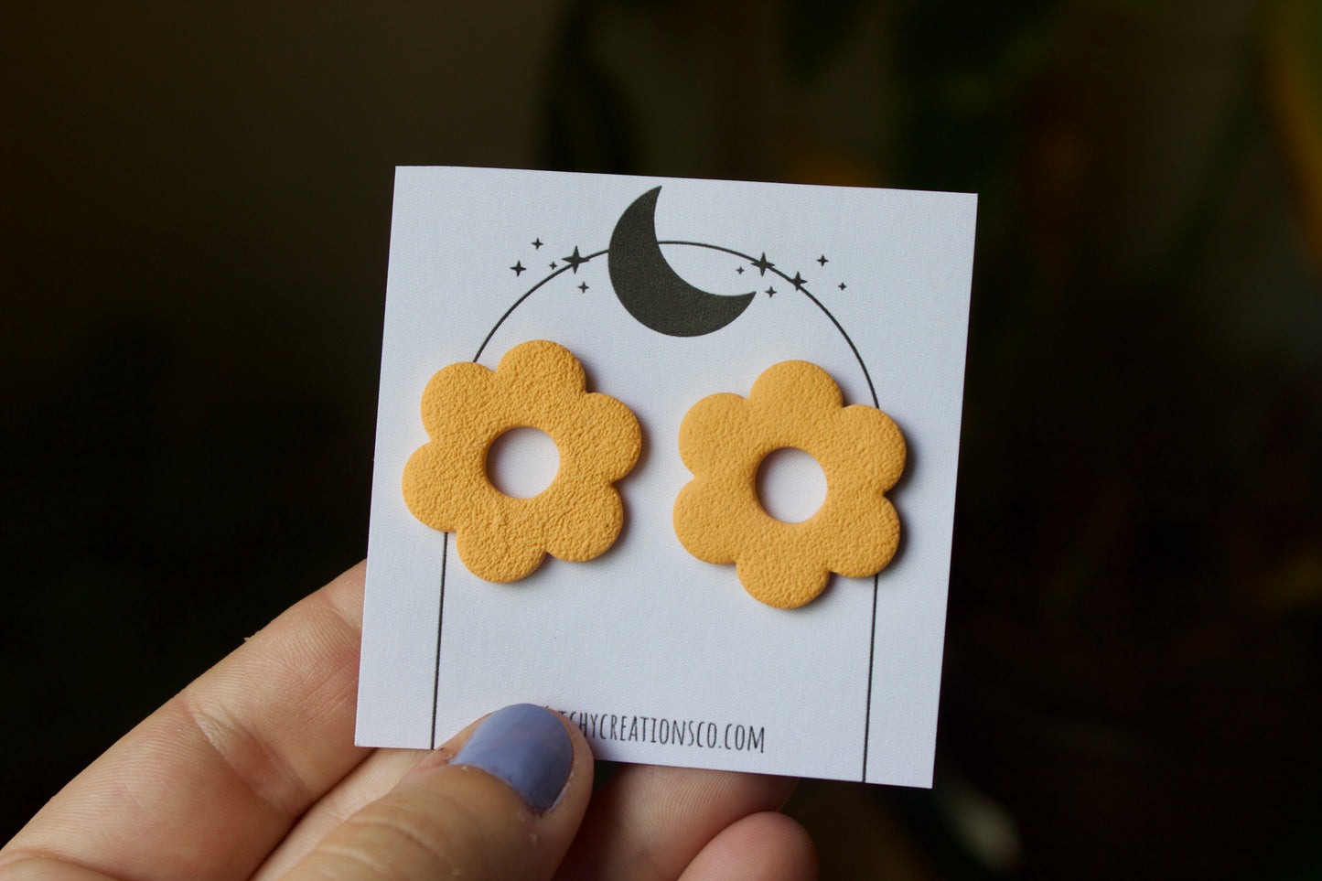 Daisy Stud Polymer Clay Earrings
