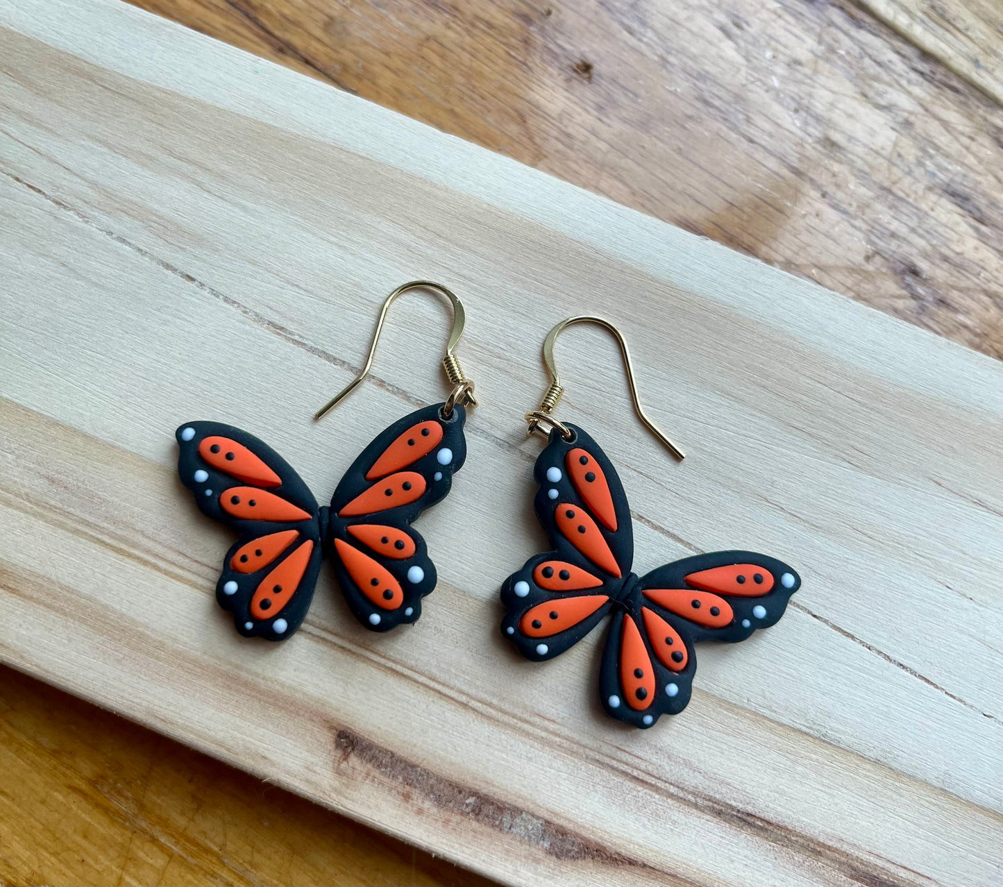 Butterfly Dangle Polymer Clay earrings