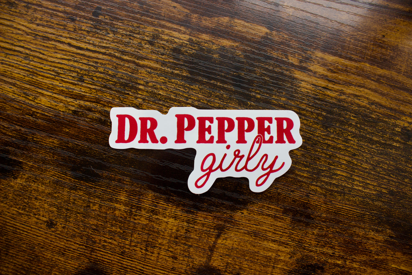 Dr.Pepper Girly Waterproof Vinyl Sticker