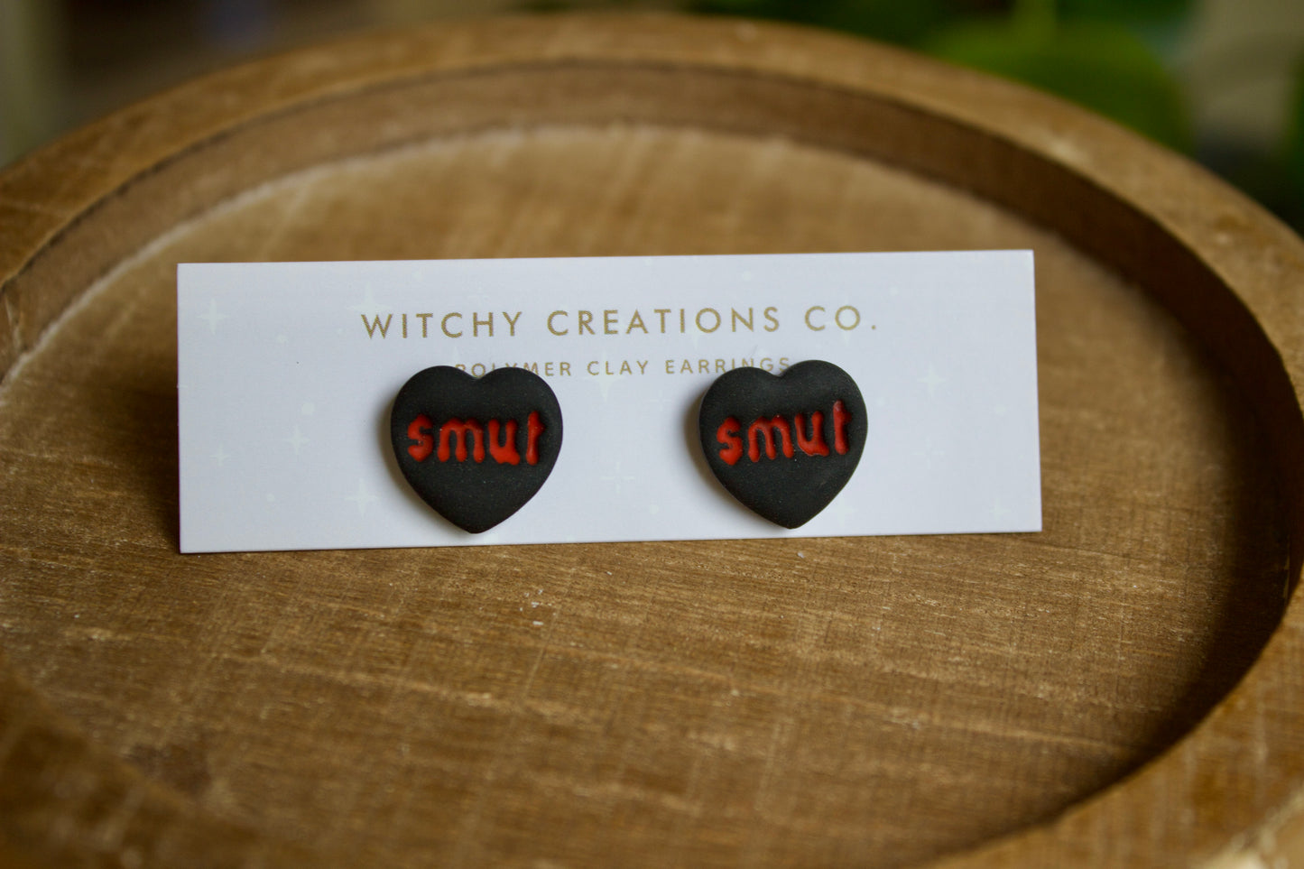 SMUT Polymer Clay Stud Earrings