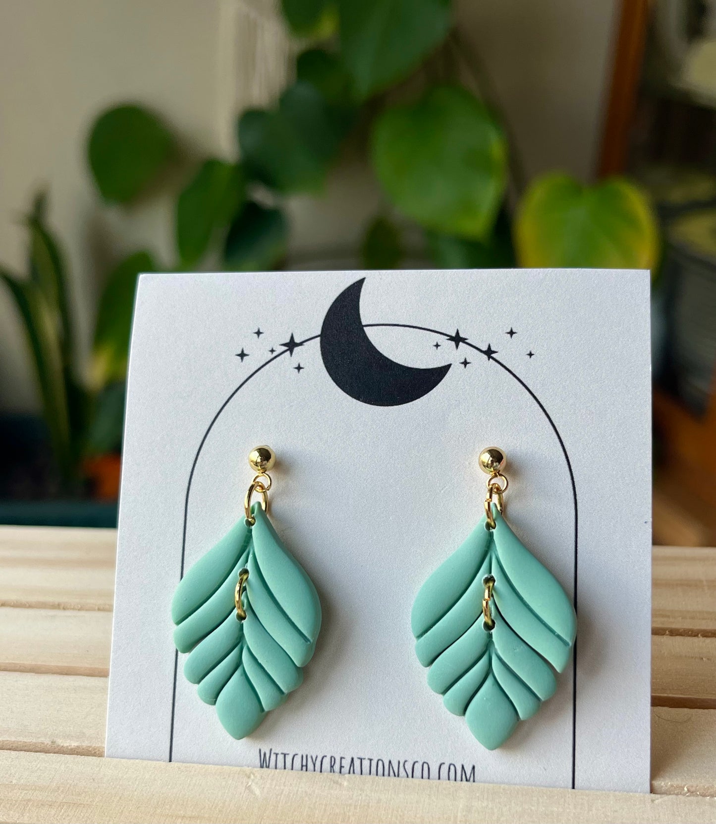 "Serenity" Polymer Clay Ball Post Stud Earrings