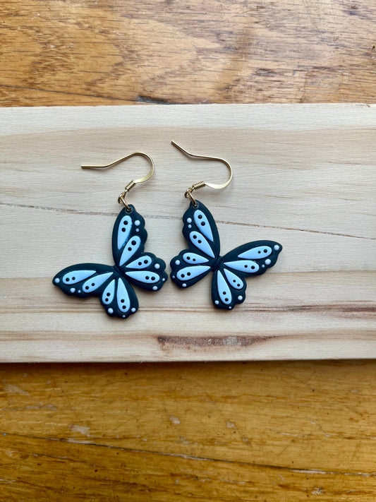 Butterfly Dangle Polymer Clay earrings