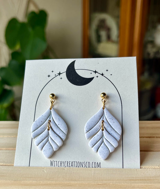 "Serenity" Polymer Clay Ball Post Stud Earrings