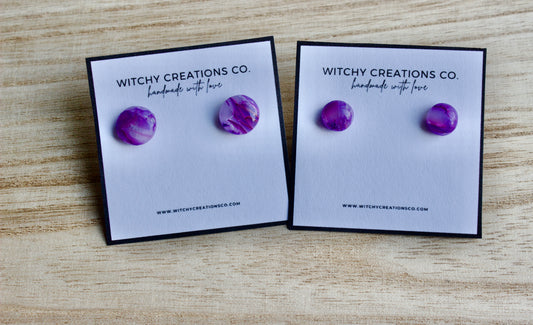 Purple Haze Stud Earrings