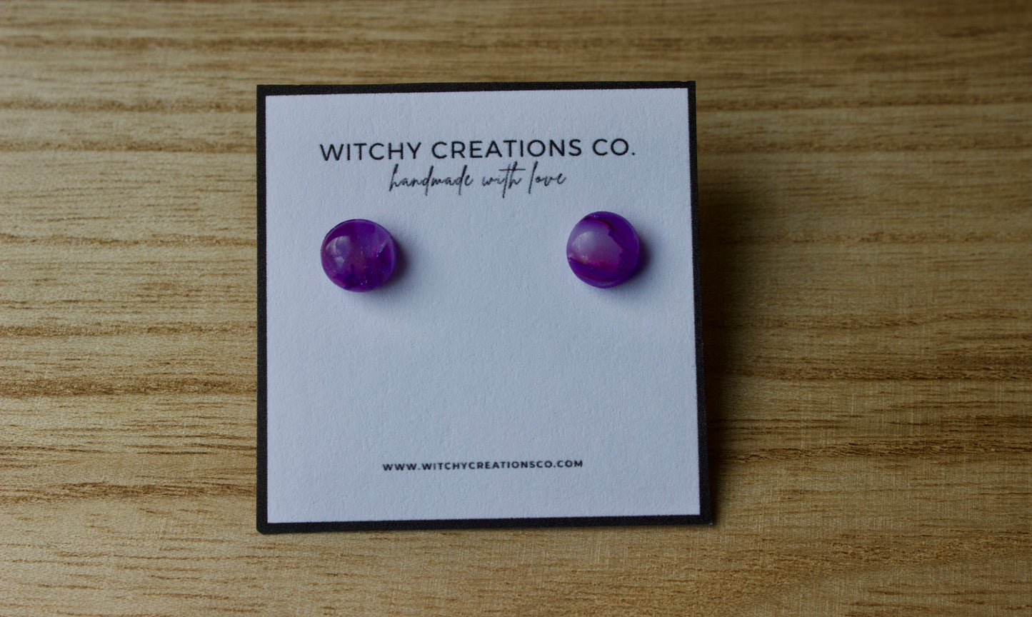Purple Haze Stud Earrings