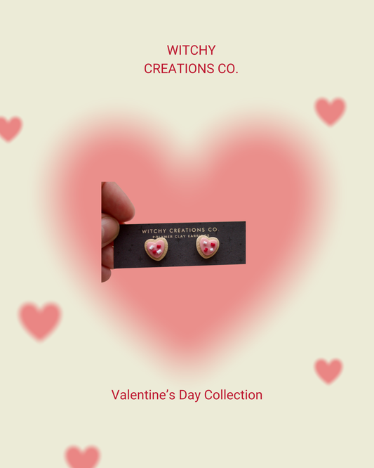 Sprinkle Sugar Cookie Polymer Clay Studs