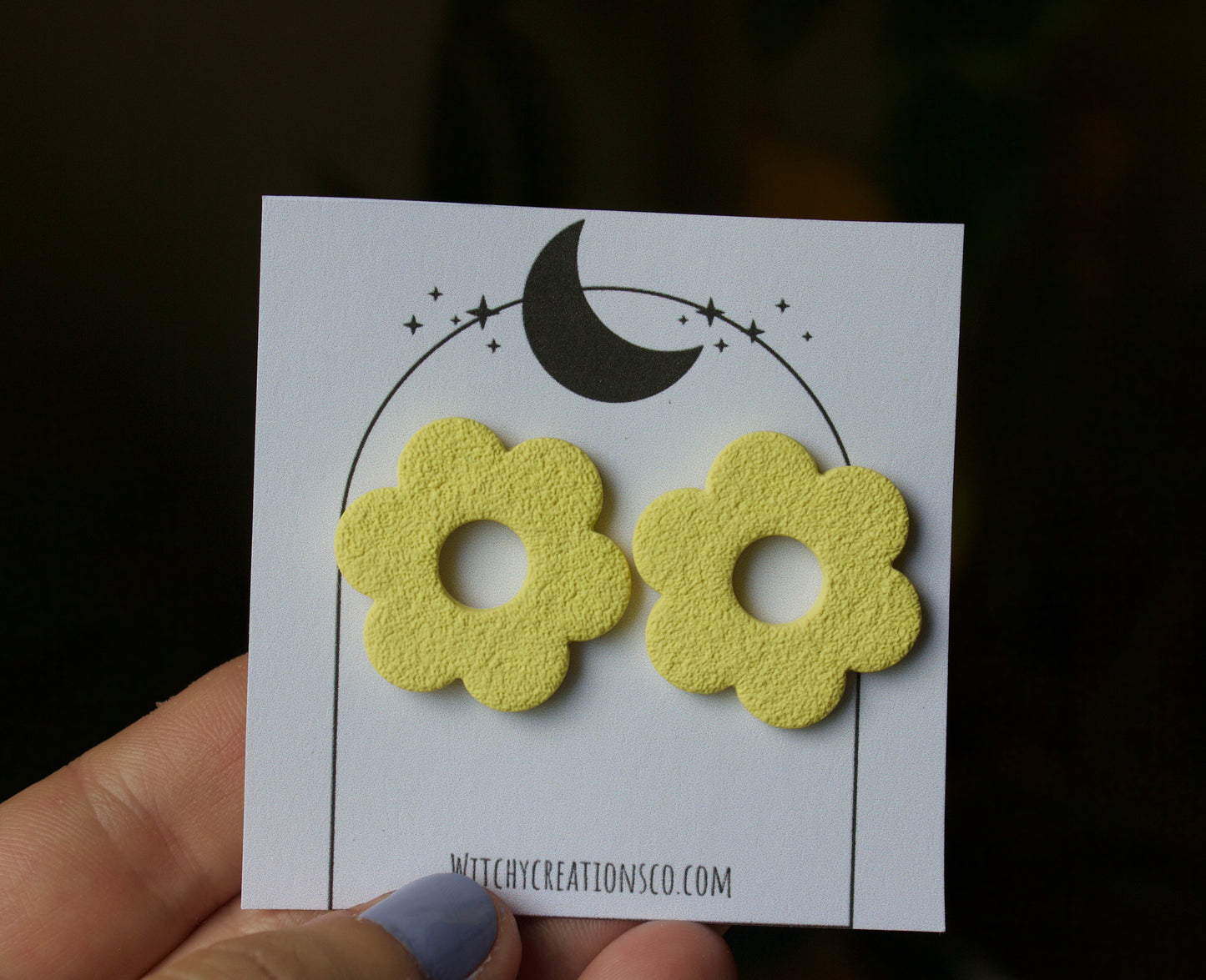 Daisy Stud Polymer Clay Earrings
