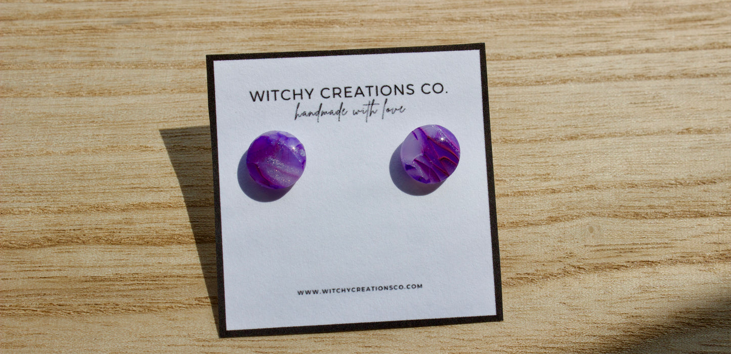 Purple Haze Stud Earrings