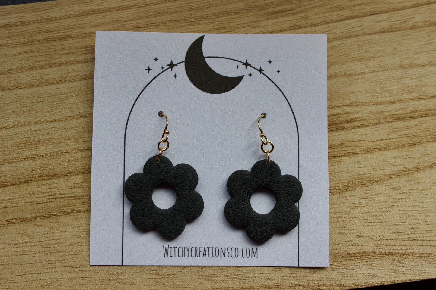 Daisy Dangle Polymer Clay Earrings