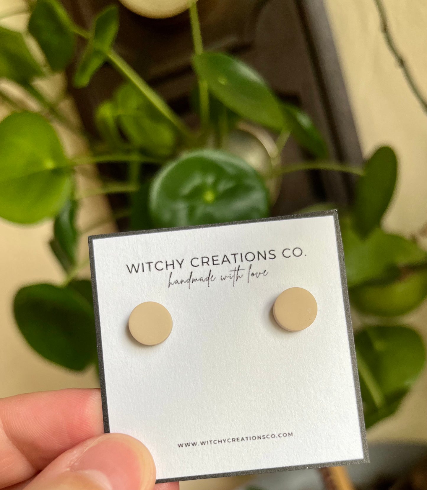 Neutral Polymer Clay Studs