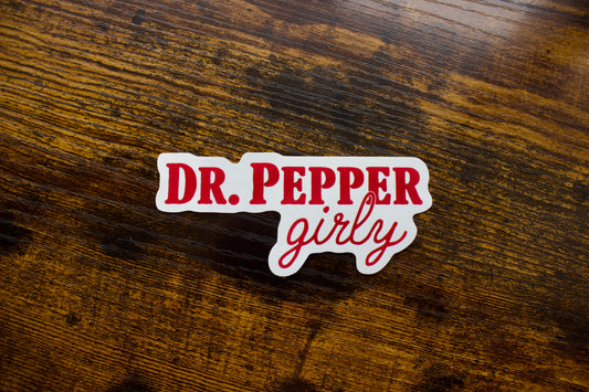 Dr.Pepper Girly Waterproof Vinyl Sticker