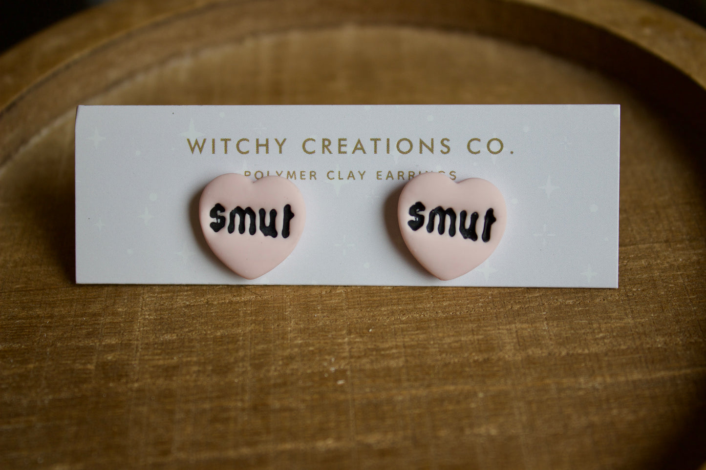 SMUT Polymer Clay Stud Earrings