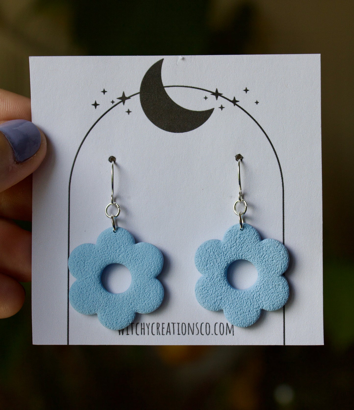 Daisy Dangle Polymer Clay Earrings