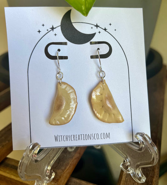 (PRE-ORDER ONLY) Pierogi Polymer Clay Dangle Earrings