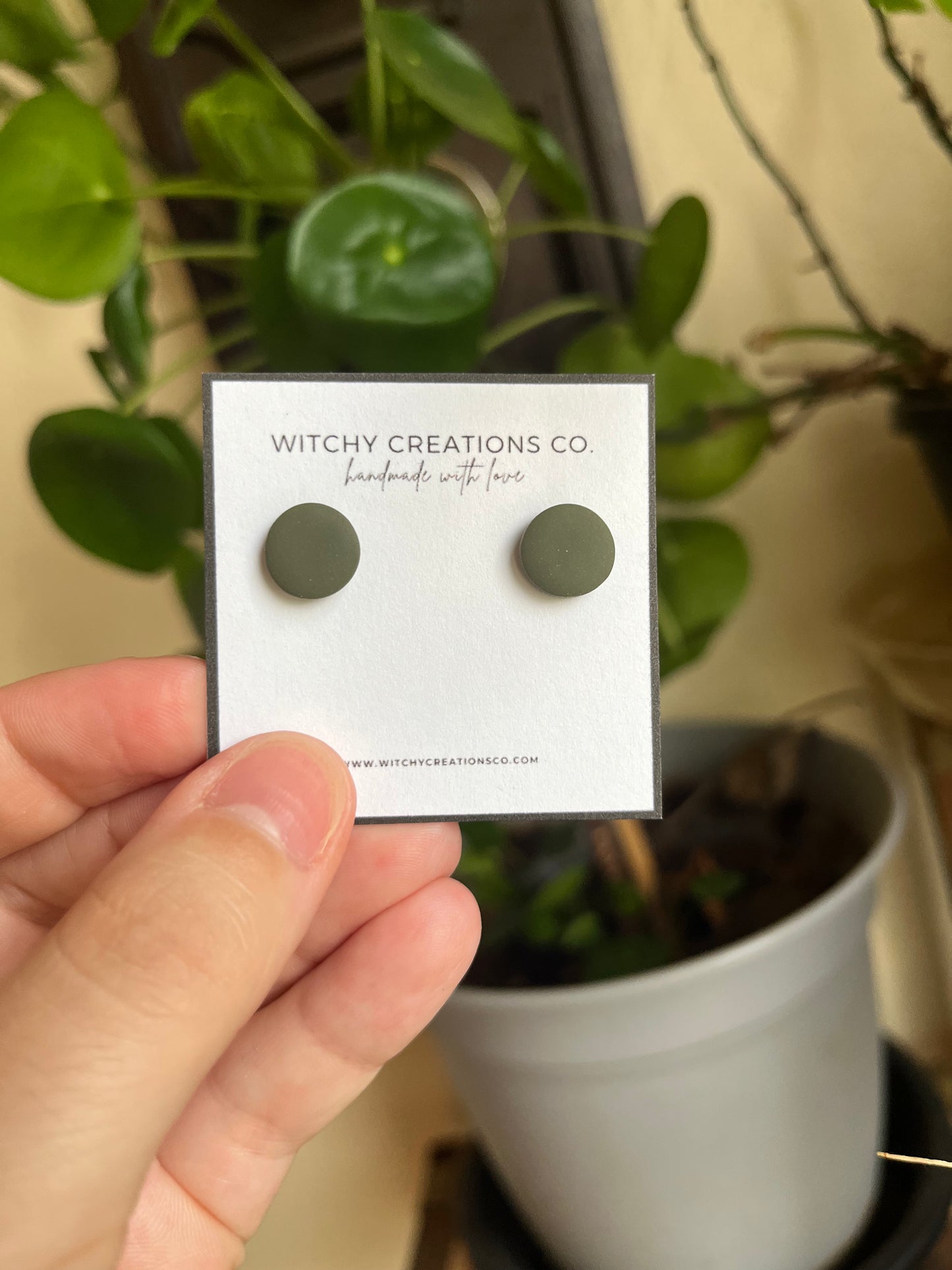 Neutral Polymer Clay Studs