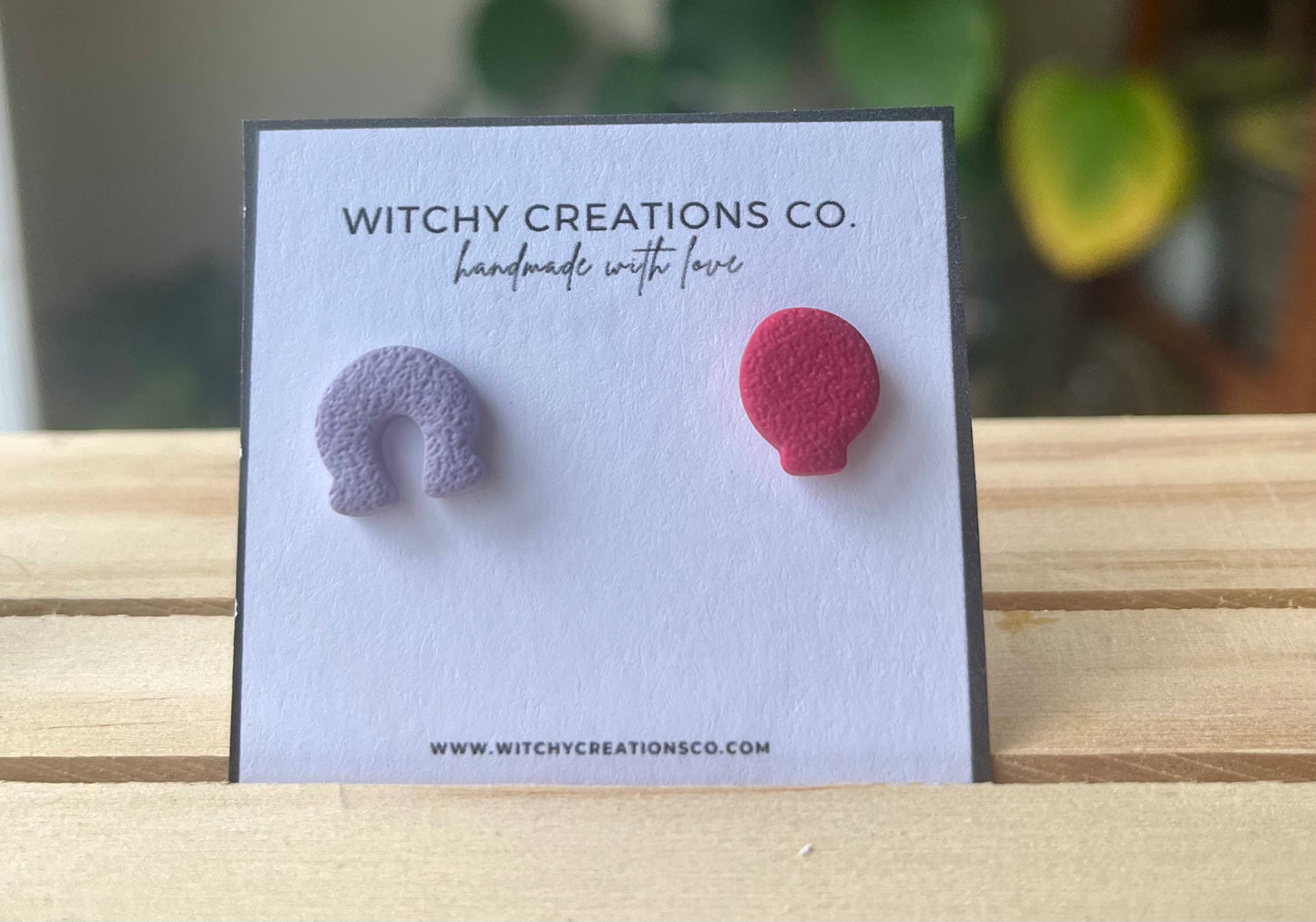 Marshmallow Charm Polymer Clay Stud Earrings