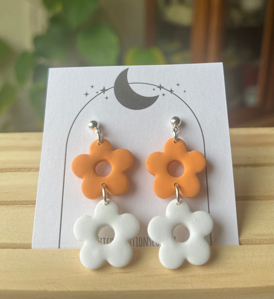 Flower Power Polymer Clay Earrings