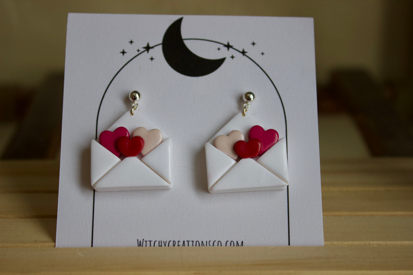 Love Letters Clay Earrings
