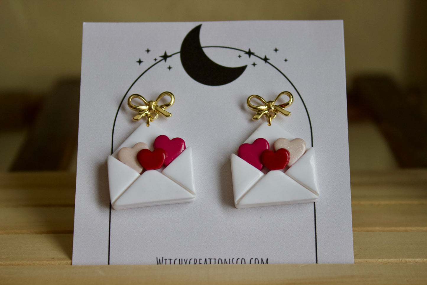 Love Letters Clay Earrings