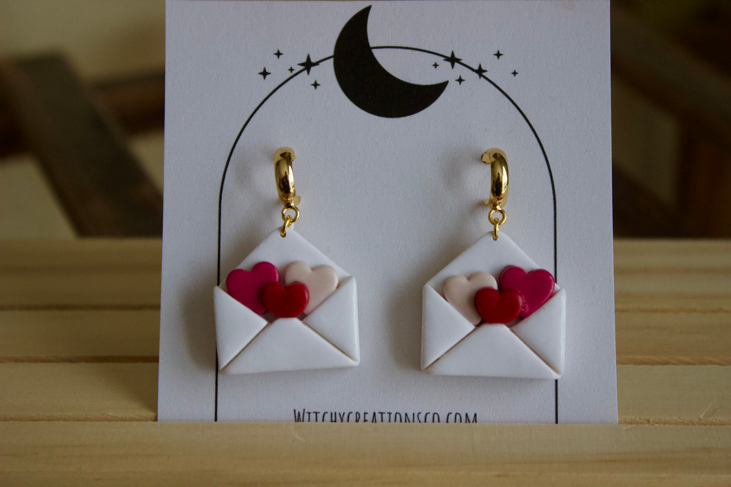 Love Letters Clay Earrings
