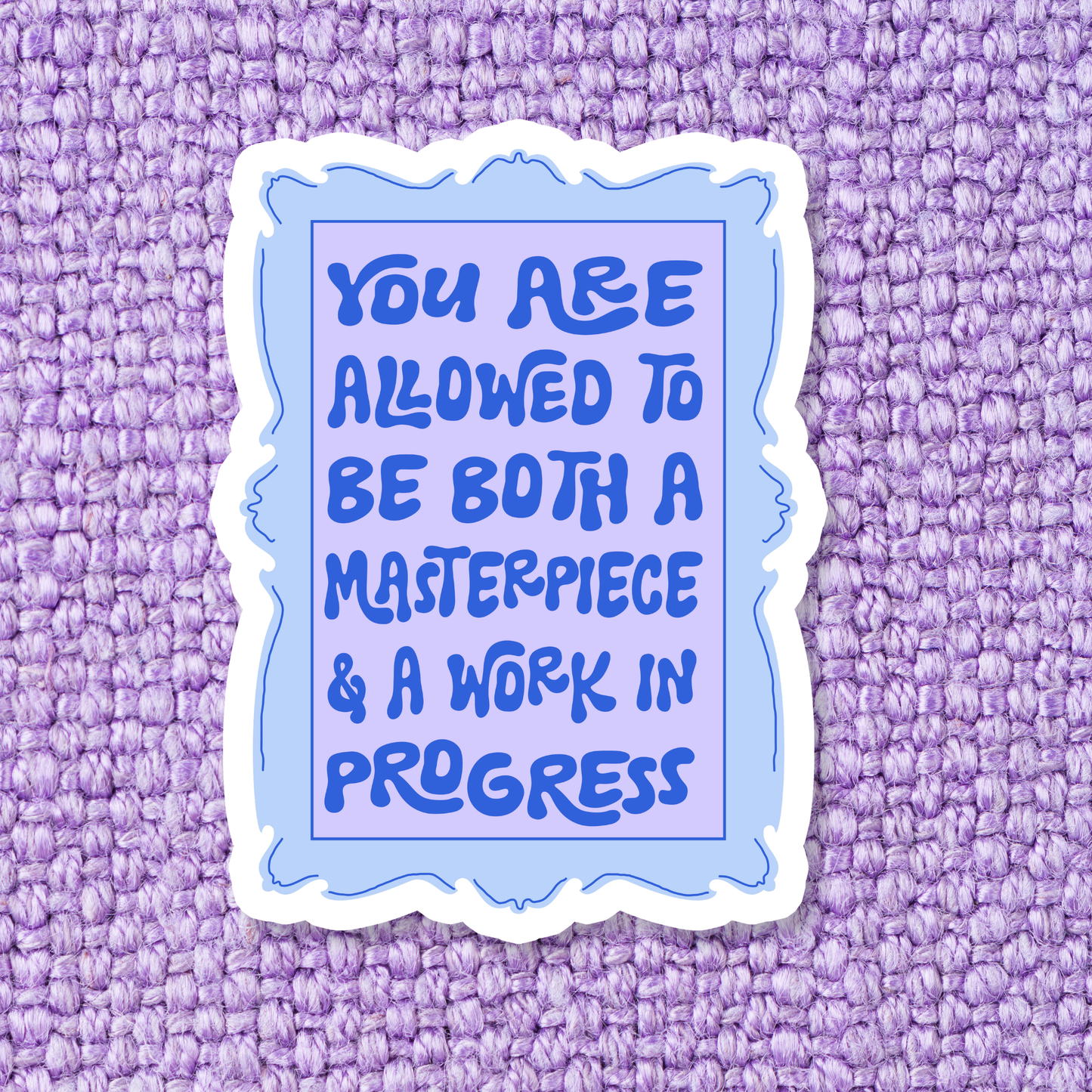 Progress Motivational Waterproof Sticker