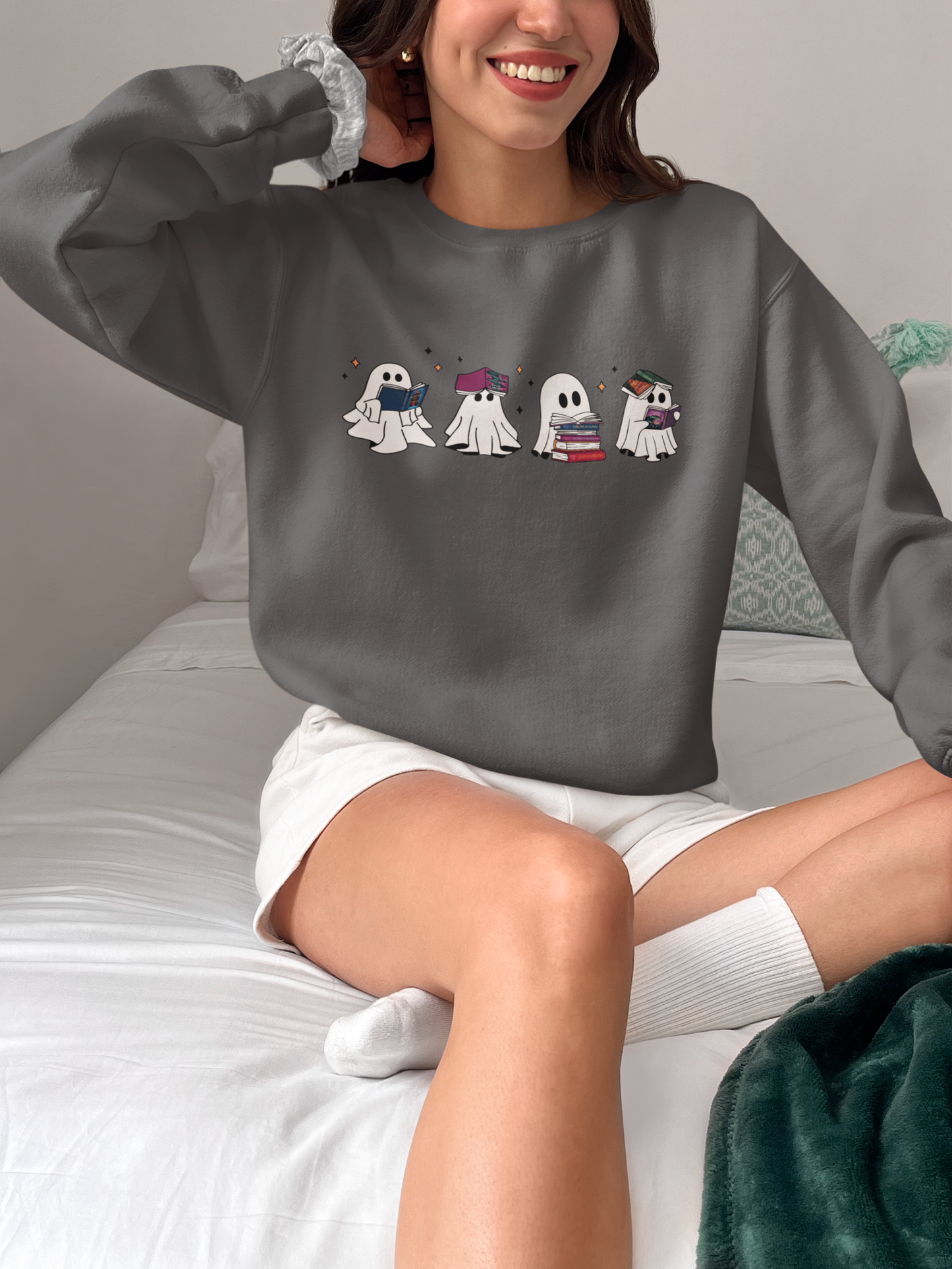 SJM Books and Ghosts Crewneck Sweatshirt