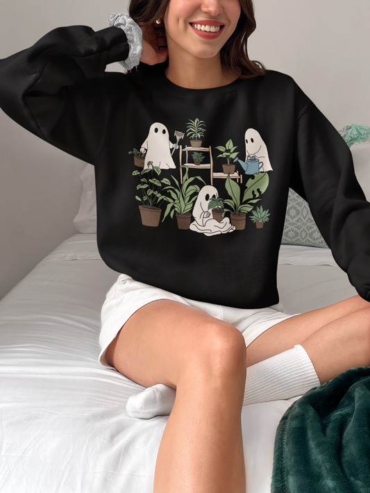 Plants & Ghost Crewneck Sweatshirt